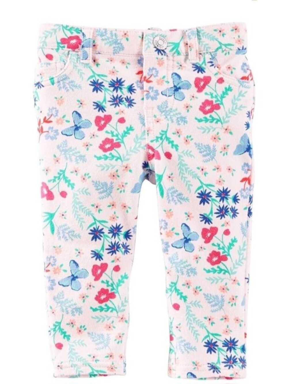Baby B'gosh Floral Butterfly Jeggings Pants Girls Size 6 Months